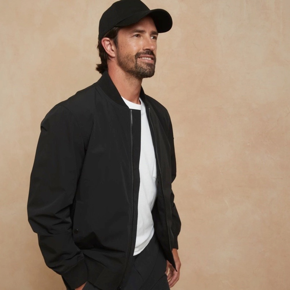 Black Bomber Jacket Men’s - Banana Republic